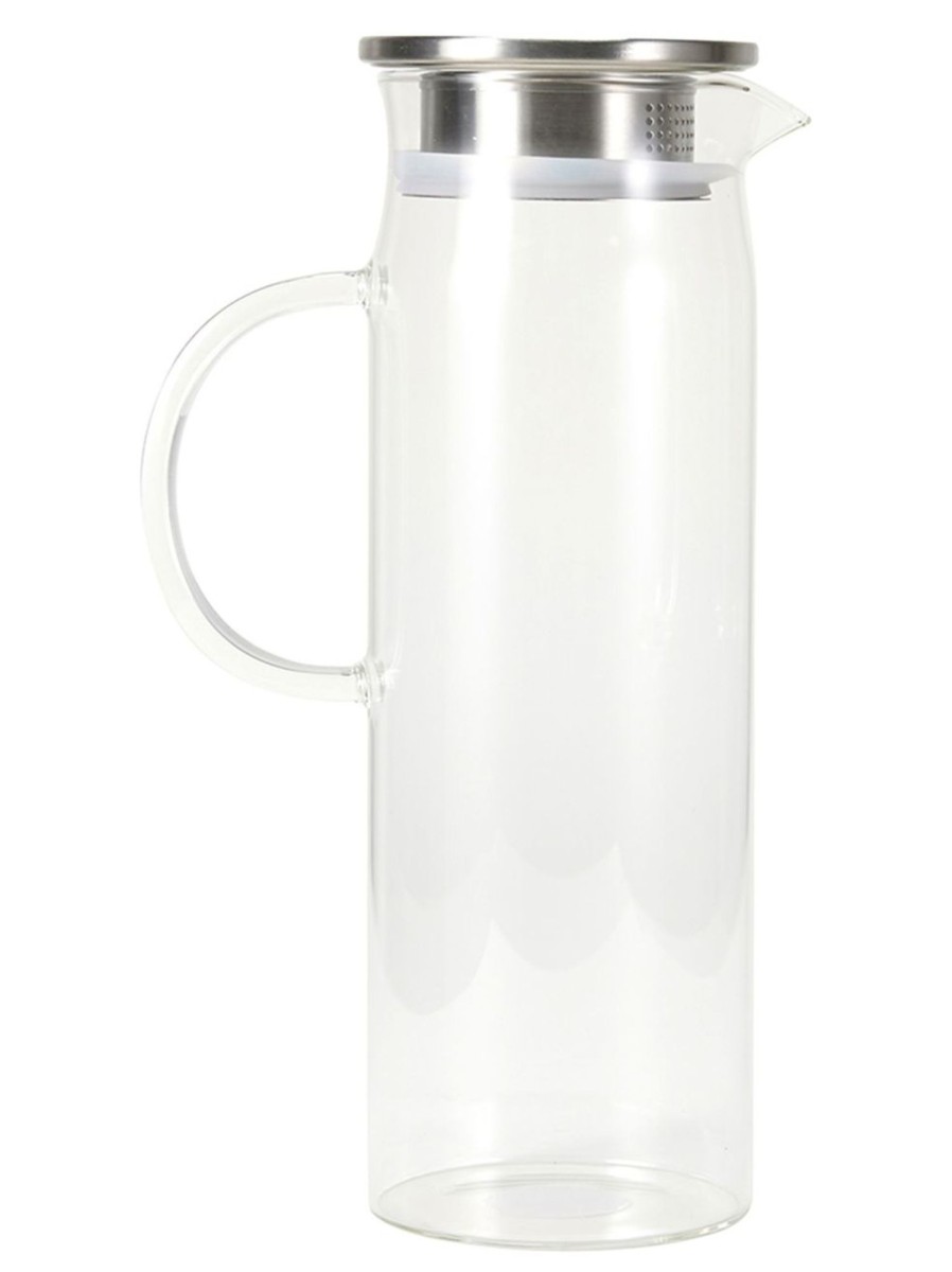 Home Living Anko Serveware | Glass Jug With Stainless Steel Lid