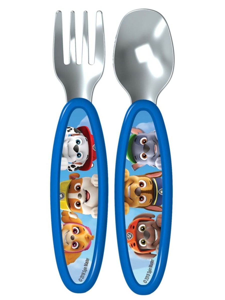 Kids & Baby Paw Patrol Nursing & Feeding | Kid'S Paw Patrol Fork And Spoon 2-Pack