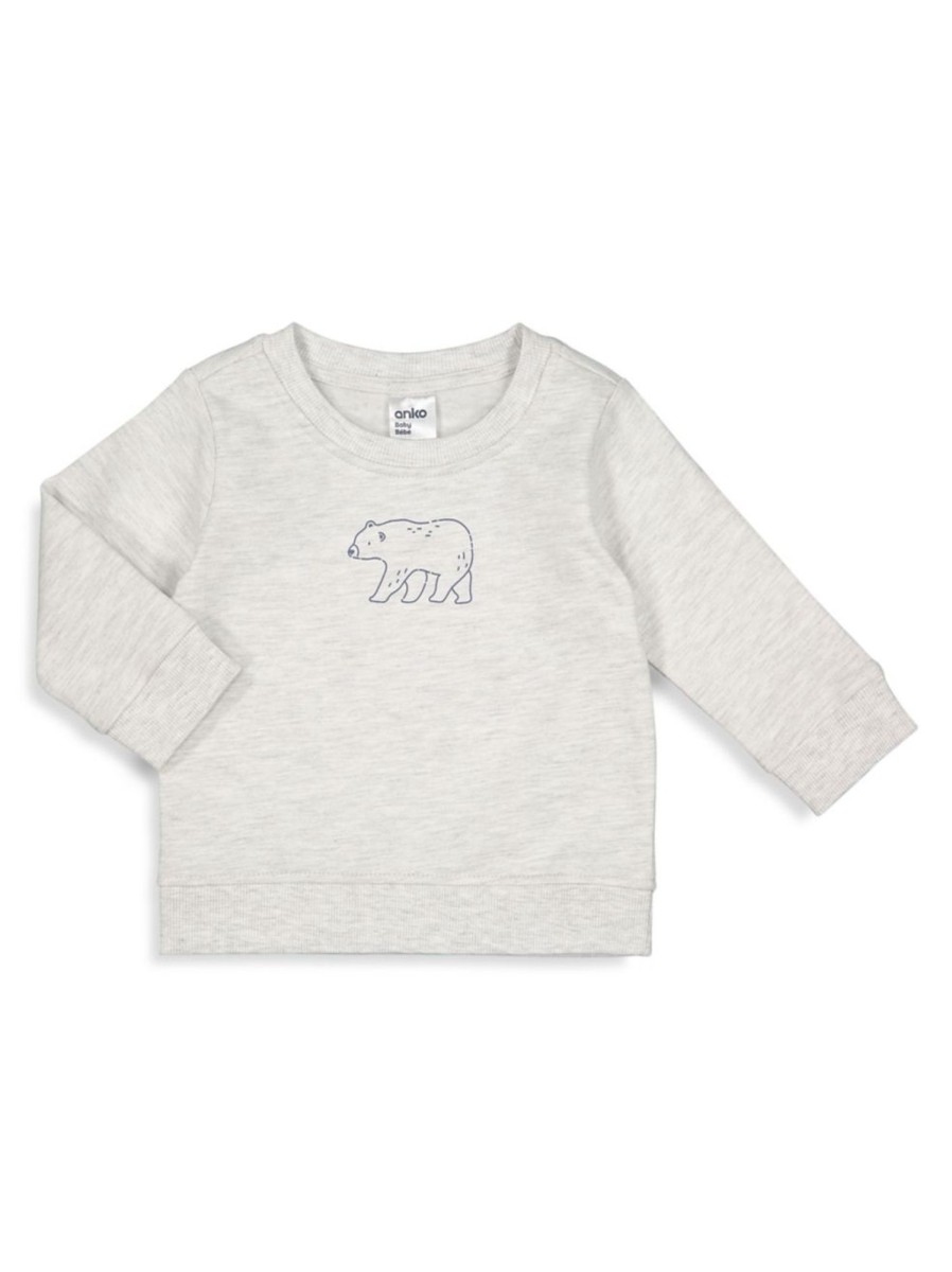 Kids & Baby Anko | Baby Boy'S Printed Crewneck Sweatshirt