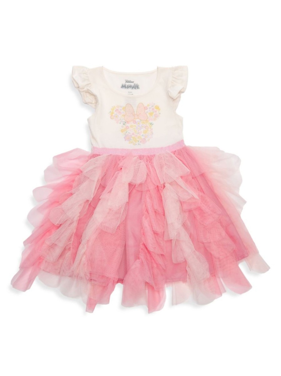 Kids & Baby Minnie Mouse | Little Girl'S Disney Minnie Floral Tutu Dress