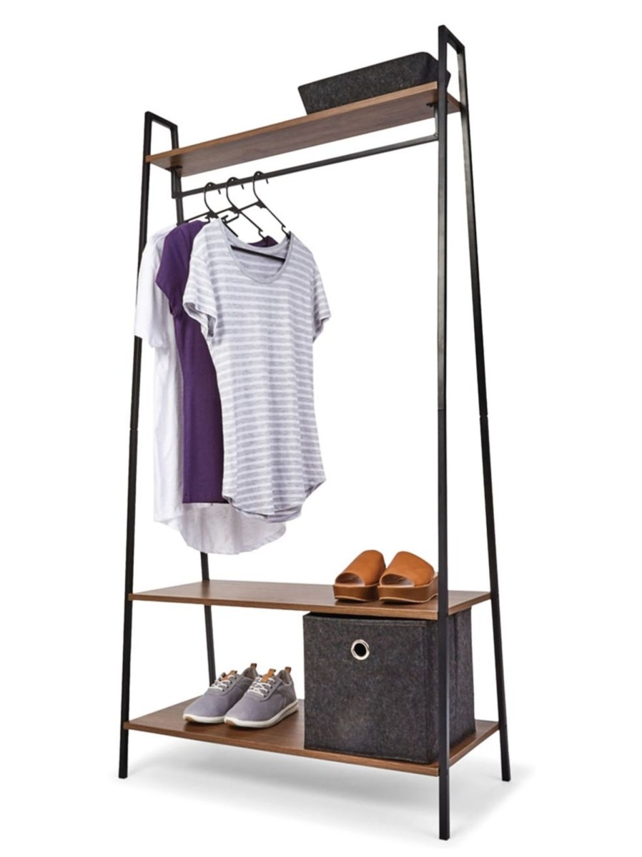 Home Living Anko Closet Storage | Garment Rack With 3 Shelves