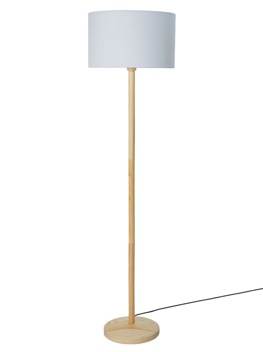 Home Living Anko Lighting | Carter Wood Floor Lamp