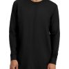 Men & Women Anko Tops | Long-Sleeve Longline Cotton T-Shirt